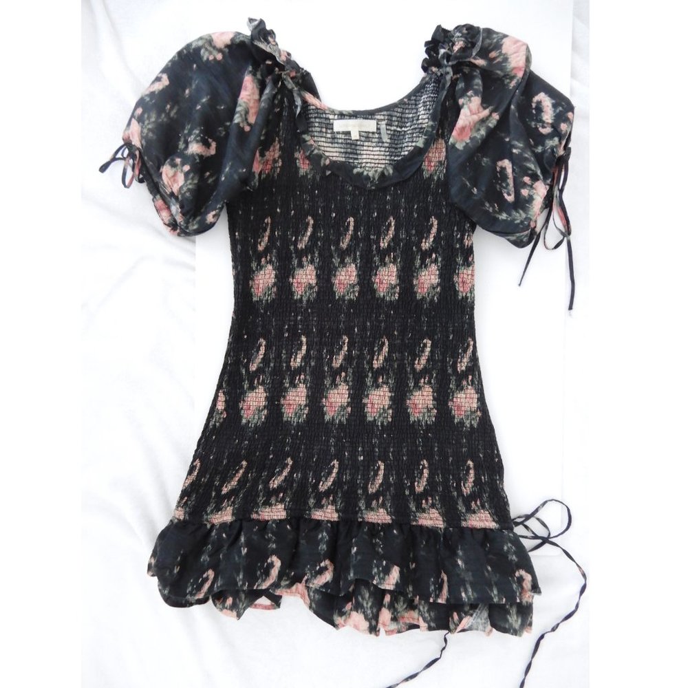 LoveShackFancy Violet Dress in Black Coffee
